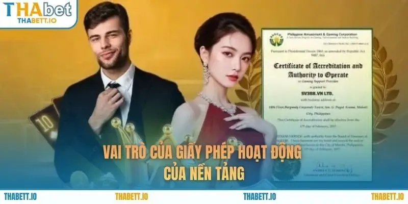 Vai trò của giấy phép hoạt động của nền tảng